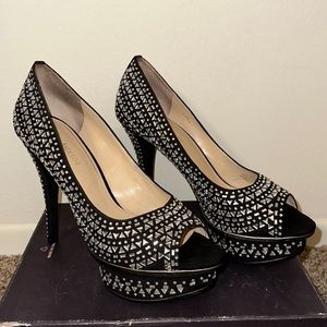 Enzo Angiolini Black Lost Love Platforms 12M